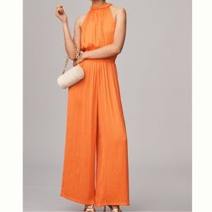 NWOT BY ANTHROPOLOGIE HALTER JUMPSUIT M